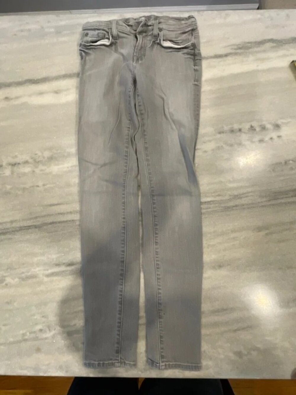 7 For All Mankind Women’s Gray Skinny Jeans 26